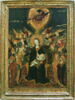 La Vierge et l'Enfant entourés d'anges et de saintes et surmontés par Dieu le Père bénissant, image 3/3
