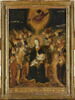 La Vierge et l'Enfant entourés d'anges et de saintes et surmontés par Dieu le Père bénissant, image 1/3