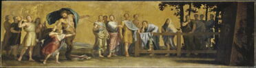Le centaure Chiron enseigne le tir à l'arc à Achille, image 2/3
