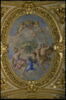 Plafond : Salon de la paix : au centre de la voûte: Allégorie du traite des Pyrénées ou La Paix fruit de la Guerre, image 11/11