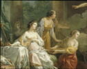 Mercure amoureux de Hersé, change en pierre Aglaure qui voulait l'empêcher d'entrer chez sa soeur, image 5/6
