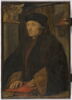 Portrait d'Érasme, les mains posées sur un livre, image 1/4