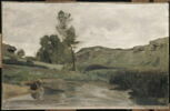 Optevoz (Isère). Blanchisseuse au bord de l'eau., image 3/3