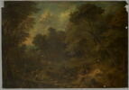 Lisière de forêt avec paysans et troupeau, image 1/5