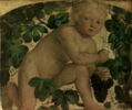 Enfant à genoux sur une treille, image 2/3