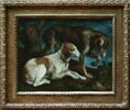 Deux chiens de chasse liés à une souche, image 2/2