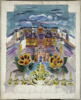 Composition décorative avec l'arc de triomphe du Carrousel et la cour Napoléon du Louvre, image 1/3