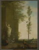 Panneau décoratif (paysage et statue), image 2/3