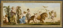 Le Printemps (salon des saisons) amours, lion, couronnement d'un terme, image 1/3