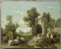 Paysage avec lavandière, image 1/17