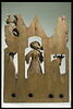 Sage-femme dans l'étable de la Nativité surmontée des figures des bergers et des mages, image 5/5