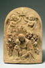 La Vierge et l'Enfant sur un fond de feuillage, couronné par deux anges, image 1/8
