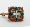 Bague en or émaillé et verroterie, image 1/4
