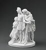 Groupe en biscuit de porcelaine : Les Adieux de Pâris et d'Hélène, image 3/5
