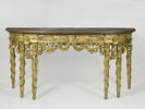 Console d'applique en demi-lune à six pieds, image 1/11