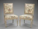Chaise à la reine, d'une paire (avec OA 9392), image 1/2