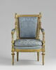 Fauteuil, d'un ensemble de trois fauteuils et trois chaises en demi cabriolet (avec OA 9452 B, C et OA 9452 D, E, F), image 2/12