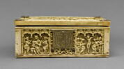 Coffret : Dieu le Père et les Evangélistes ; Vierge allaitant ; Crucifixion ; Saints, image 1/7