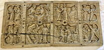 Couvercle de coffret : histoire de la châtelaine de Vergy, image 1/7