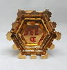 Salière à socle hexagonal en forme de fortifications, panse semi-circulaire à godrons torsadés, image 6/14