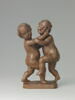 Statuette en buis : enfants luttant, image 1/13