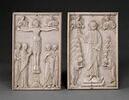 Plaques : Crucifixion (A) ; Mission des apôtres (B), image 1/2