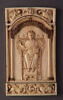 Élément central d'une reliure mosane, ivoire byzantin d'un triptyque en remploi : Christ trônant et bénissant, image 2/3