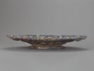Plat ovale sur pied : cavités et cornes d'abondance, image 3/4