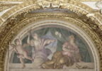 Plafond : Salle des Antonins - La Continence et la Vertu, au dessus de la corniche, côté ouest au centre., image 6/6