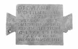 plaque de loculus ; inscription, image 1/2